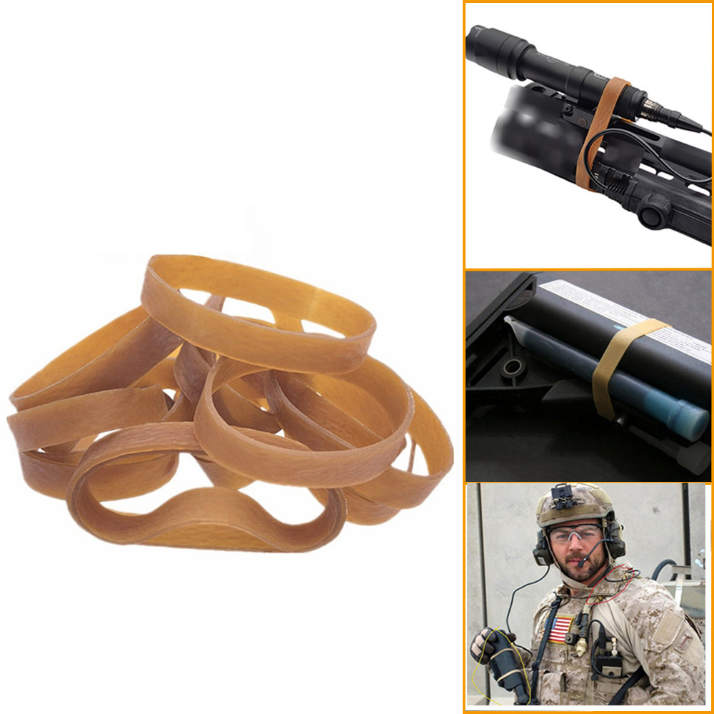 4Pcs/Lot Tactical Elastic Rubber Ring Multifunctional Binding Rubber Band For Bind tactical Equipment Hunting Rifle  Accessories