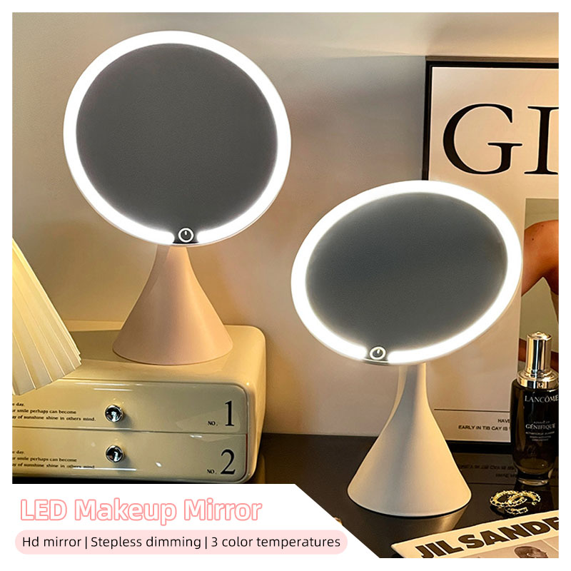 Makeup mirror led light desktop dressing table mirror bedroom smart beauty mirror student dormitory fill light mirror
