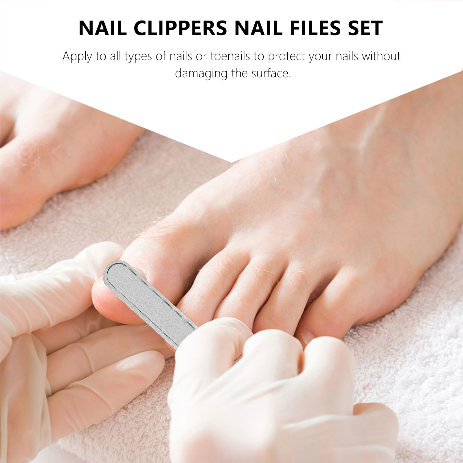 Professional Nail Clippers Set Stainless Steel Plastic Manicure Tools Pedicure Trimmer Safe Durable Dead Skin Removal Foot