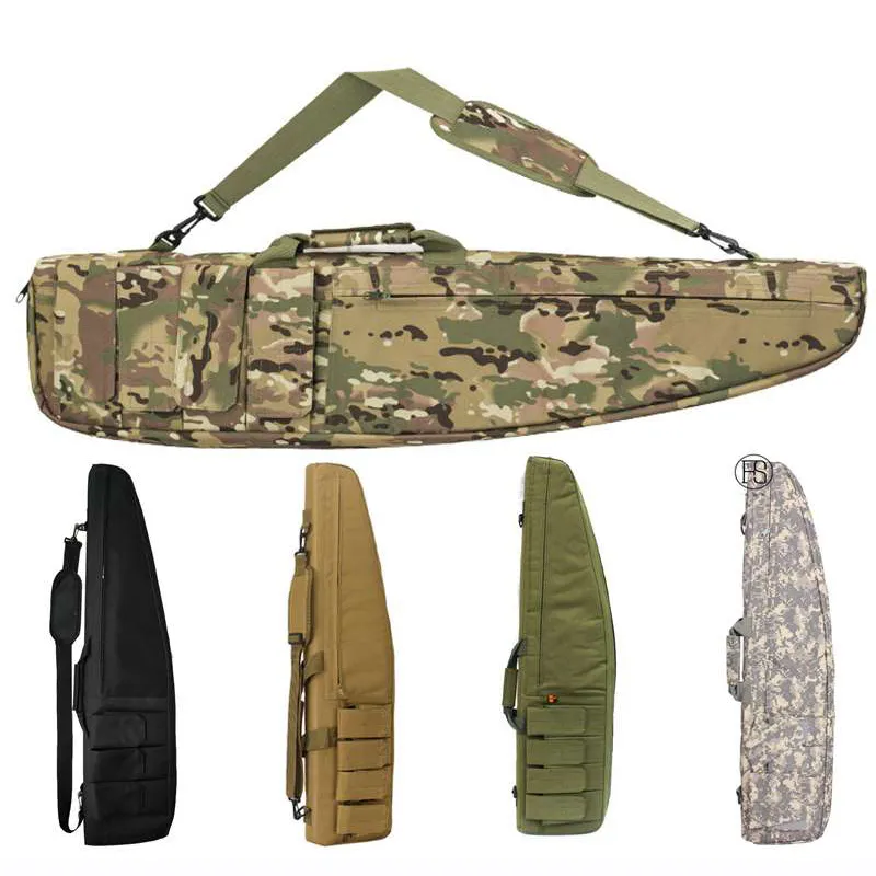 70CM 98CM 118CM Military Outdoor Tactical Heavy Rifle Pack Oxford Shock Absorber Sleeve Combat Hunting Rifle Equipment