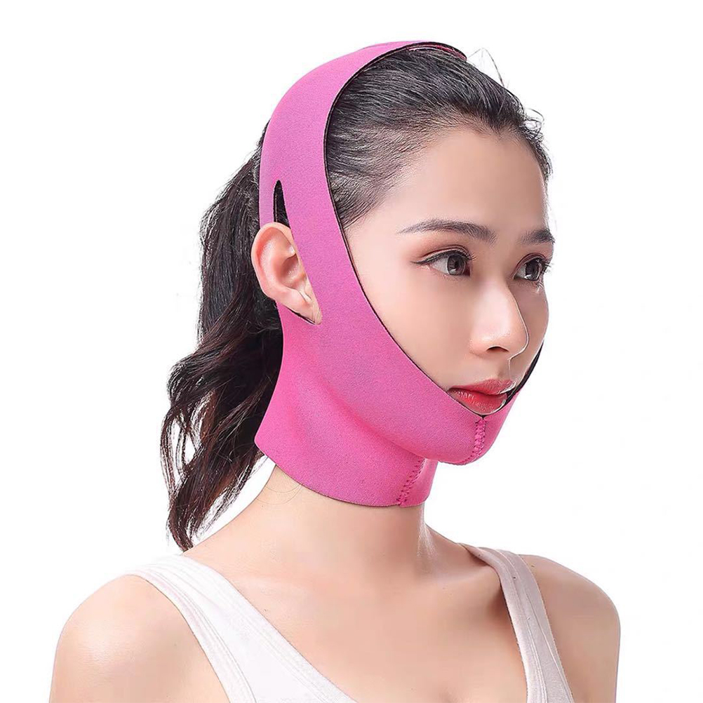 2pcs Face Lifting Belt Slimming Mask V Strap Tighten Facial Skin Adjustable Chin Bandage Snoring Prevention Sleep for Radiant