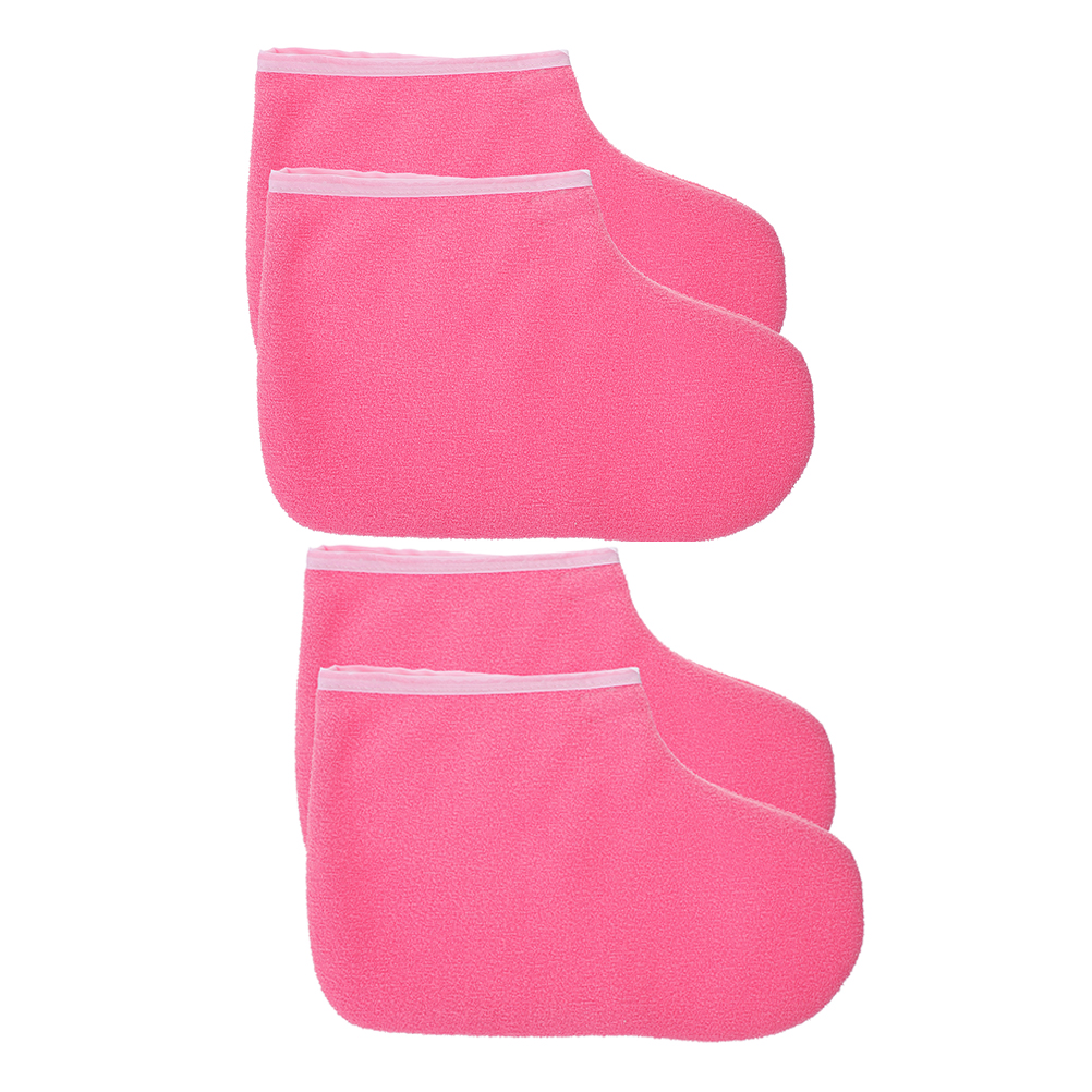 2 Pairs Paraffin Foot Covers Spa Moisturizing Socks Wax Bath Bags Therapy Liners Reusable Hand Foot Care Hydrating Footwear