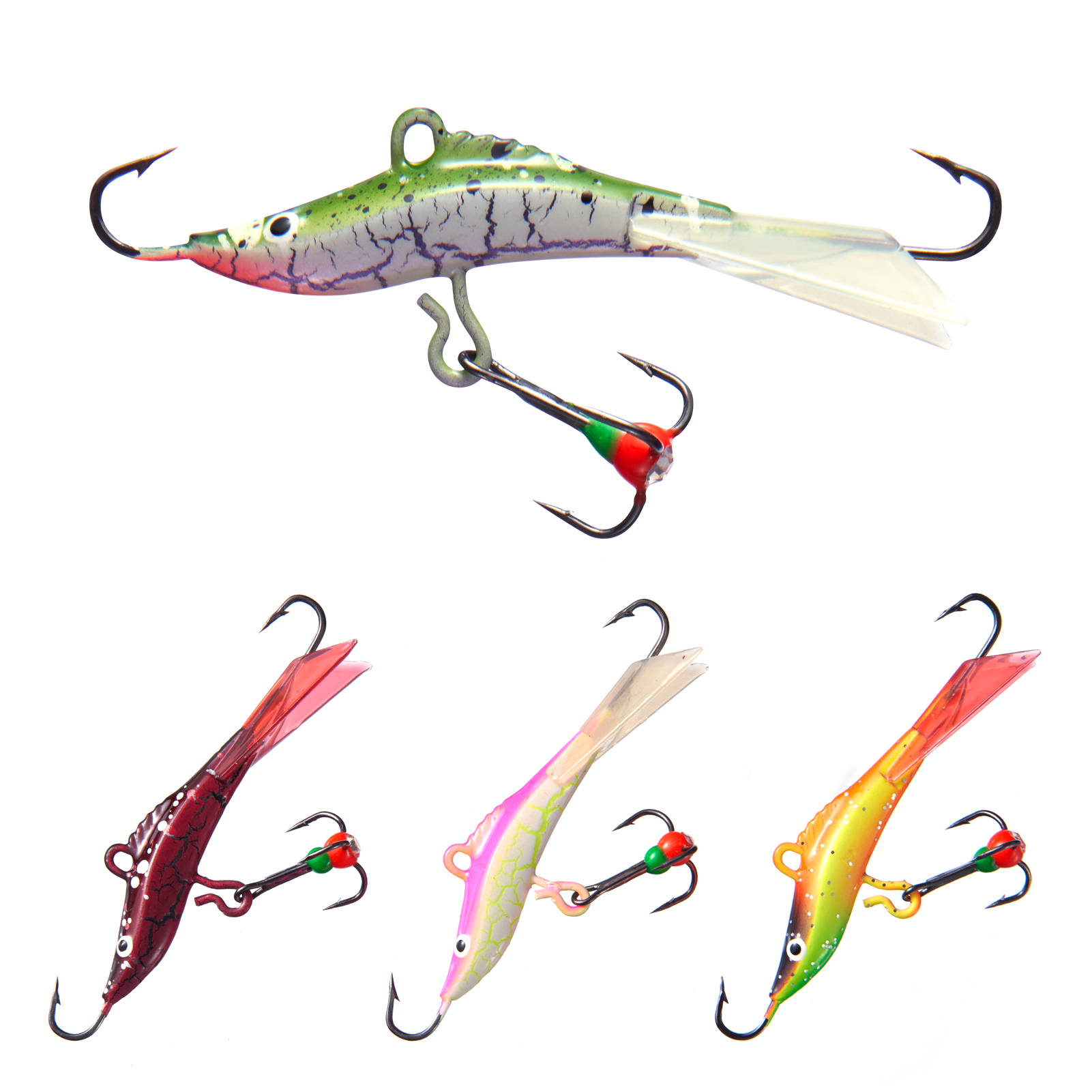 Bassdash Winter Fishing Lure Balancers Ice Fishing Jig Wobblers for Bass Perch Walleye Pike Ice Fishing Balancer