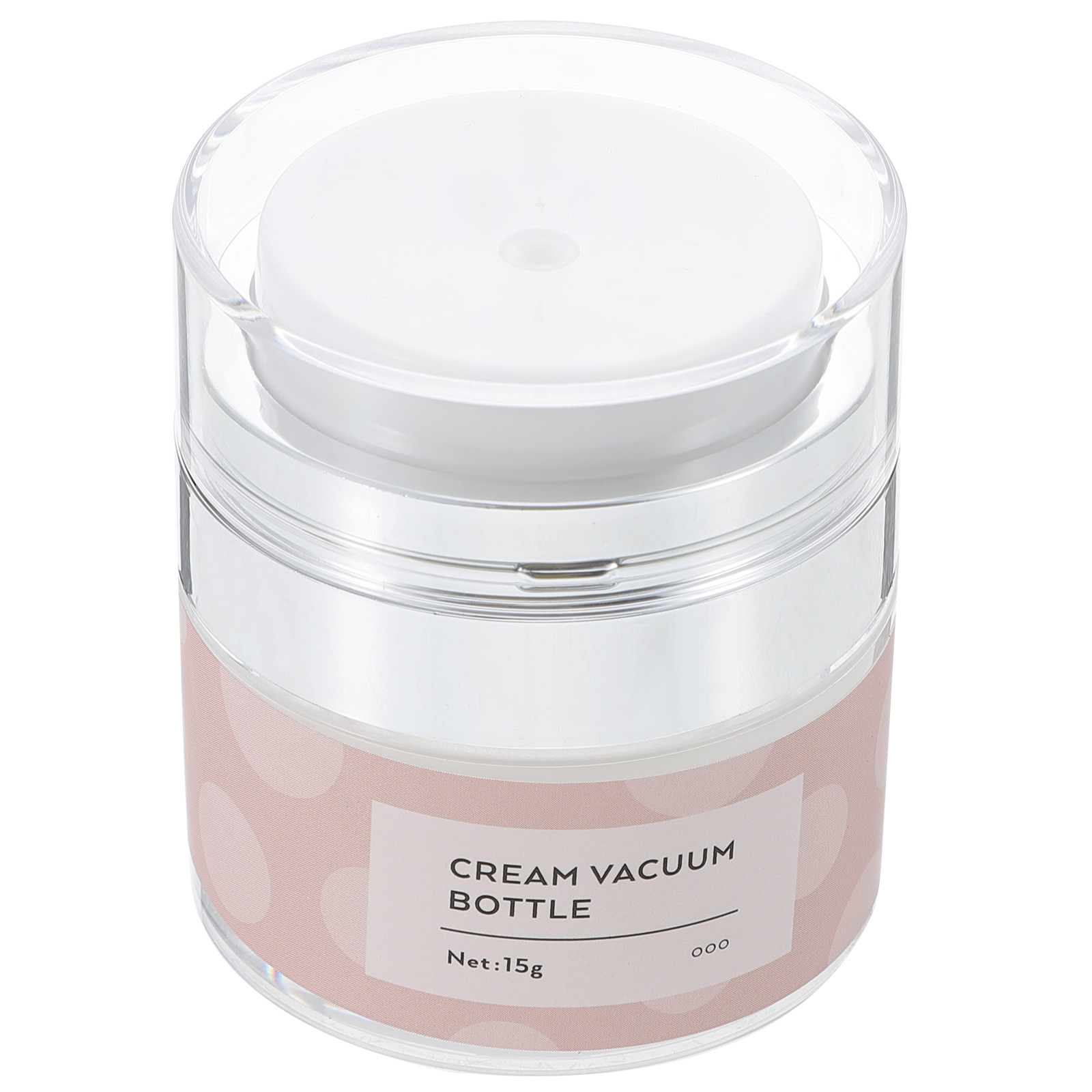 Airless Pump Jar Cream Container Travel Toiletries Filling Pink Acrylic Bottles Saving Sturdy Long Use