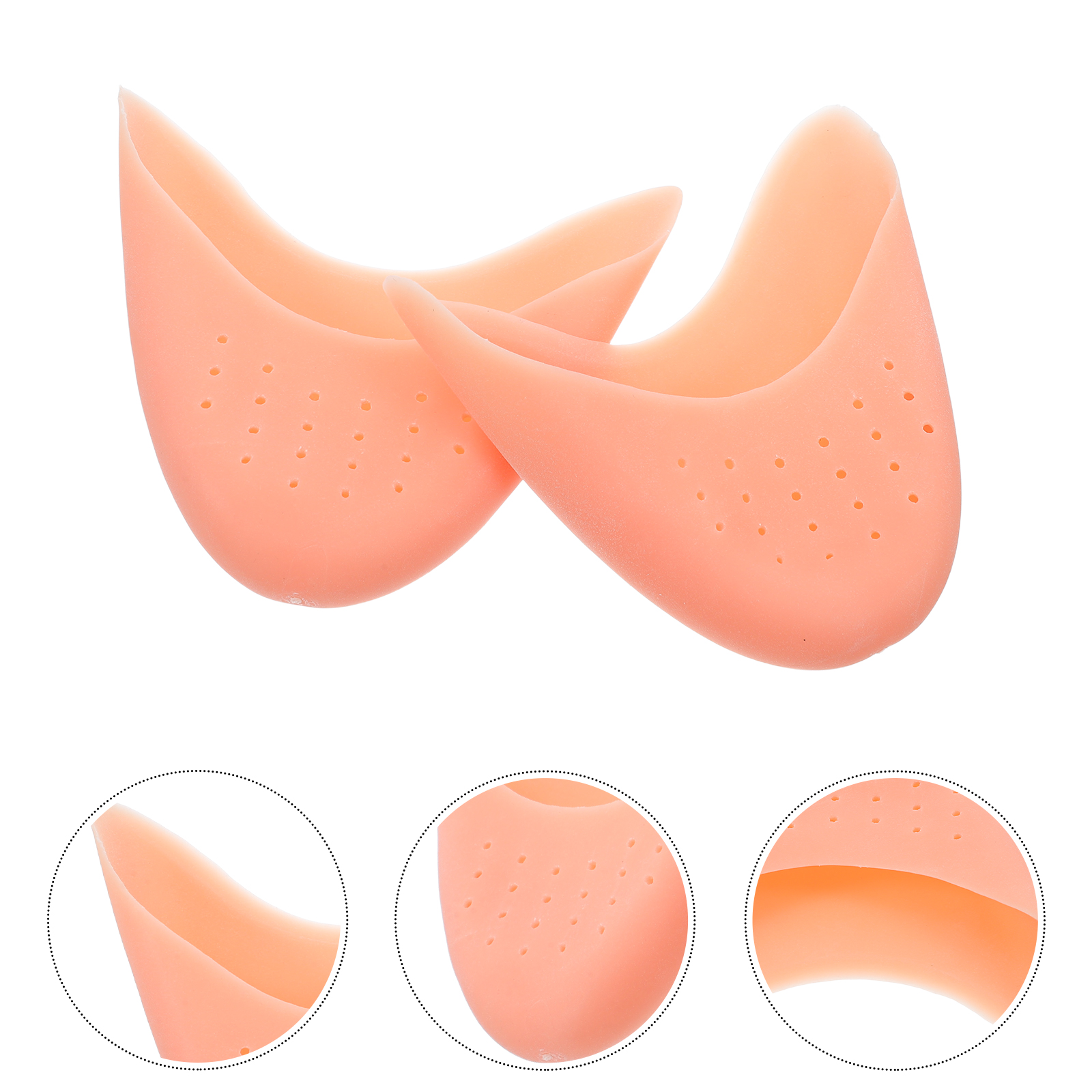 6 Pcs Toe Protectors Forefoot Covers Anti-wear Breathable Inserts SEBS Material Ballet Dance Practical Kits Soft Durable