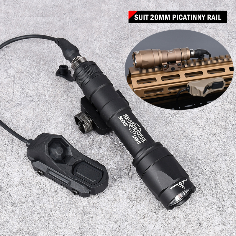 Airsoft Tactical Surefir Flashlight SF M300 M600 Weapon Light AXON Switch Fit 20mm Picatinny MLOK KEYMOD Rail Hunting Gun Lamp
