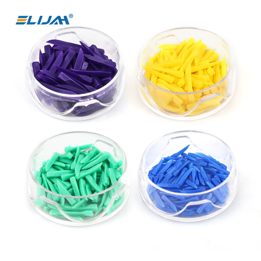 ELIJAH 100pcs  Disposable Dental Wedges Interdental Composite Filling Material Medical Grade Plastic Supplies Dentist Care Tool