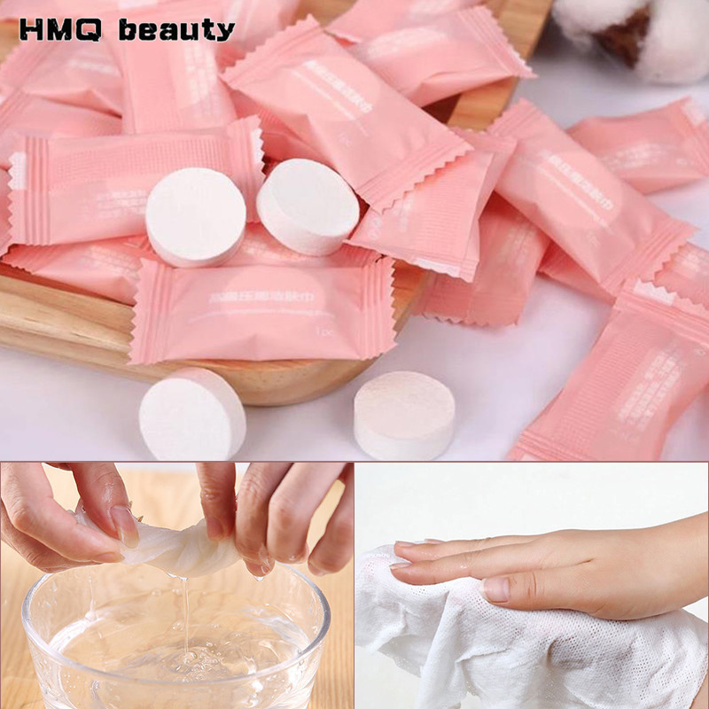 250/50pcs Disposable Compressed Towel Portable Face Towel Cotton Coin Tissue for Travel Beauty Salon Face Cleaning Makeup Towel