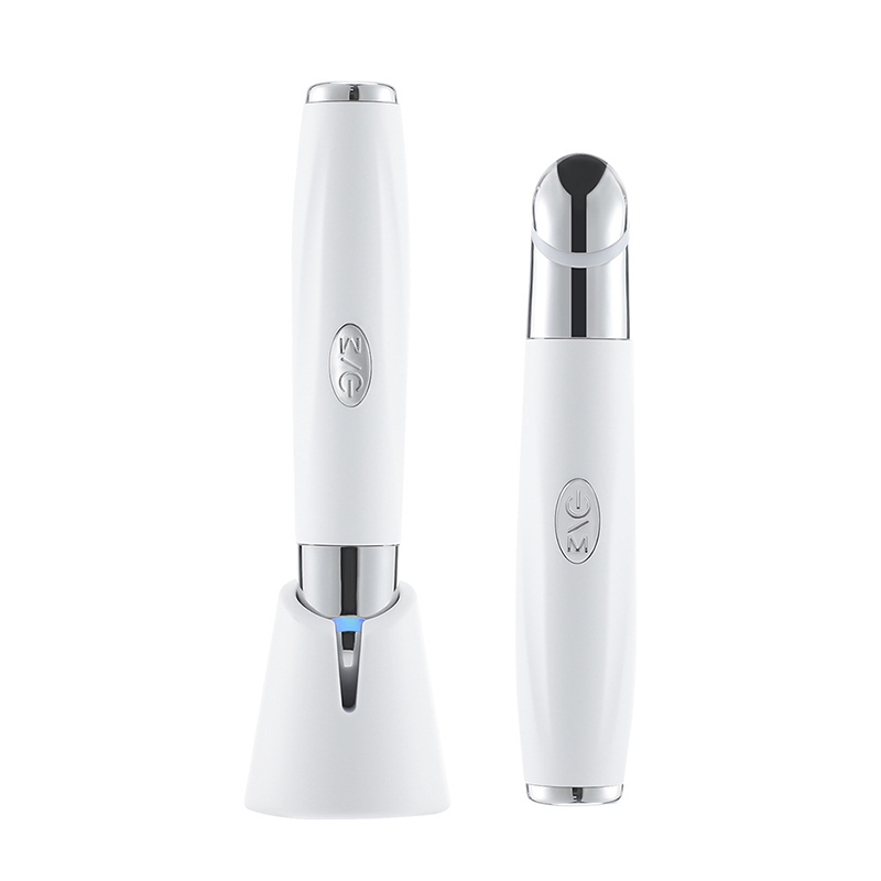 Eye Massager with Vibration - Heated Beauty Pen for Dark Circle Treatment, Wrinkle Reduction & Facial Serum Absorption