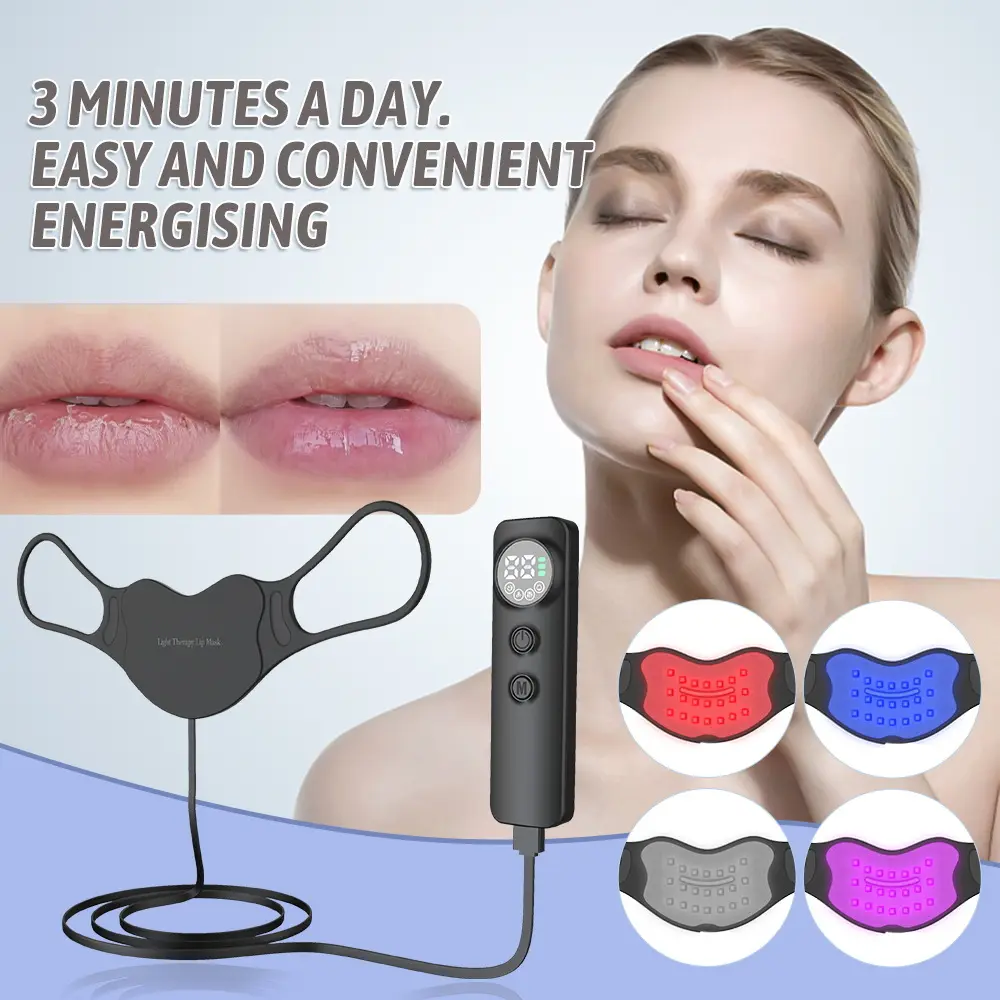 New Fashion Infrared LED Lip Light Mask Silicone Beauty Personal Care
