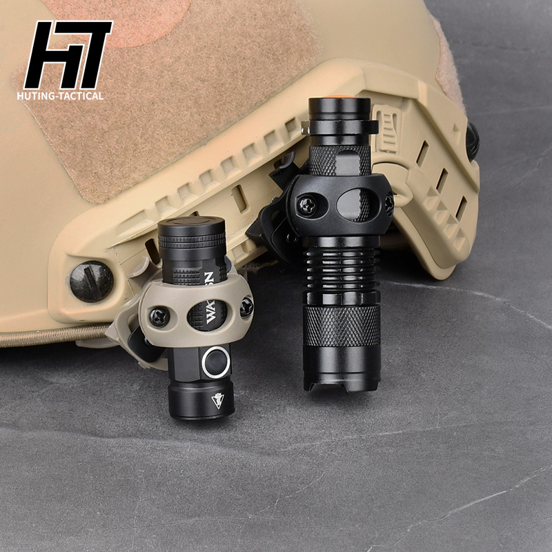 WADSN Fast Helmet Light Tactical Flashlight AIrsoft Strobe Constant Moment Helmet Lamp With White Scout Light
