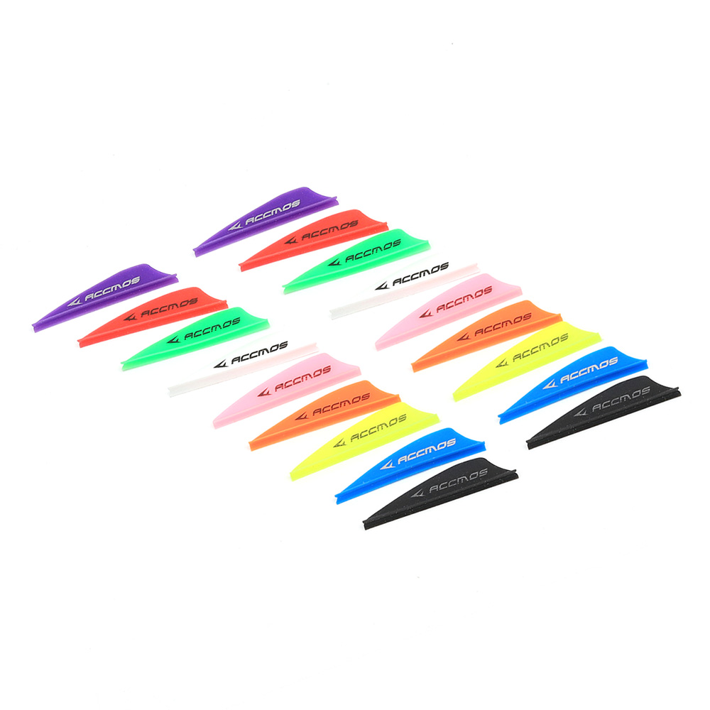 60pcs Archery 1.75'' Plastic Arrow Vanes Feather Accessories for Carbon Arrow Shaft Arrow DIY Shooting Hunting