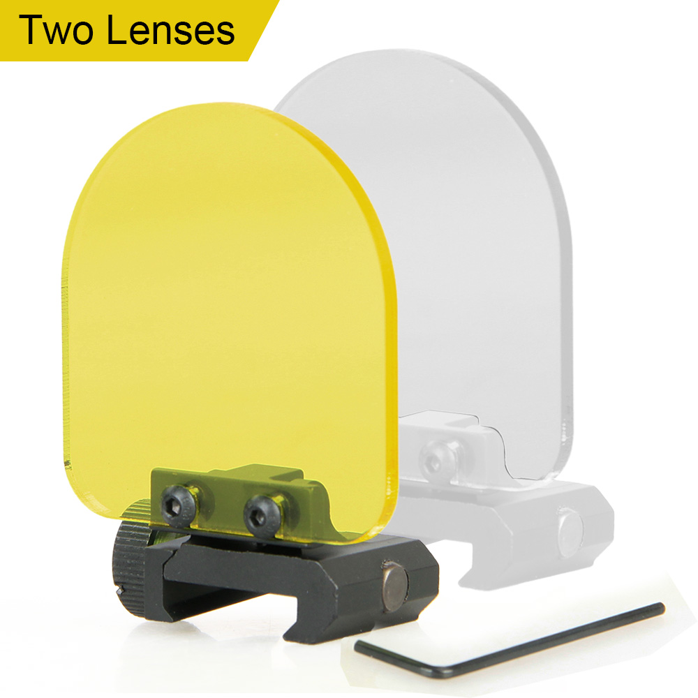 PPT 2pcs Lens Airsoft Riflescopes Lens Protector Red Dot Scope Protective Cover Fits 7/8" Picatinny rail OS33-0073