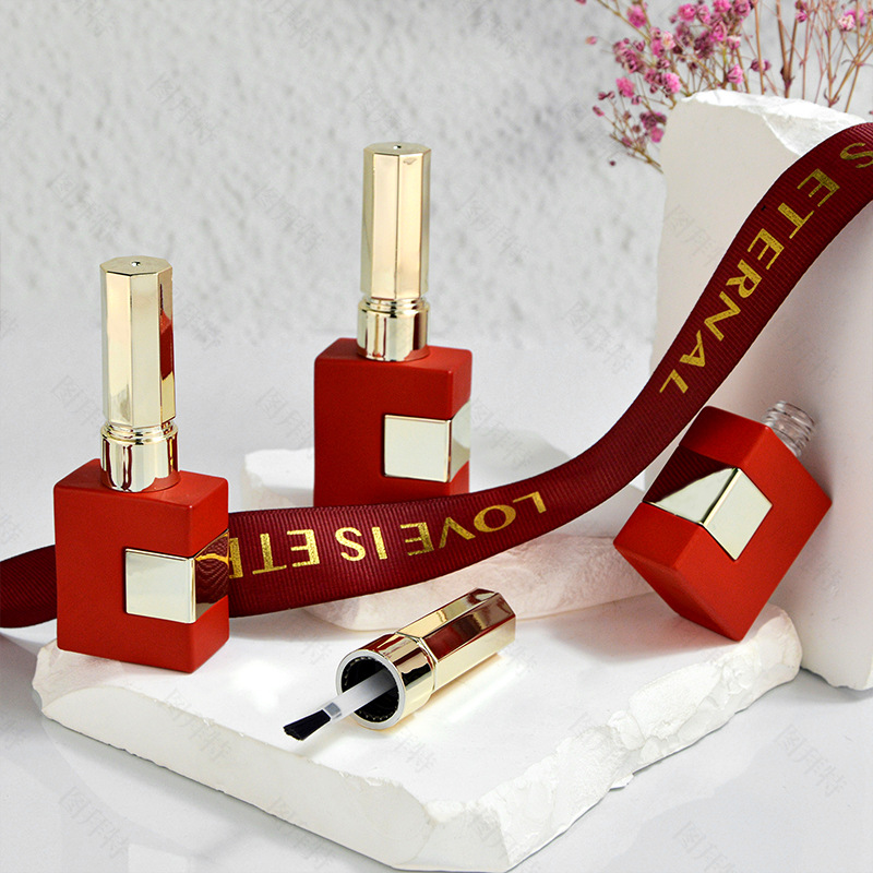 10 Pcs 12ml Nail Polish Bottle Cosmetic Glass Bottle Sub-bottle Cosmetic Jar Nail Beauty Oil Packaging Bottle Cosmetic Container