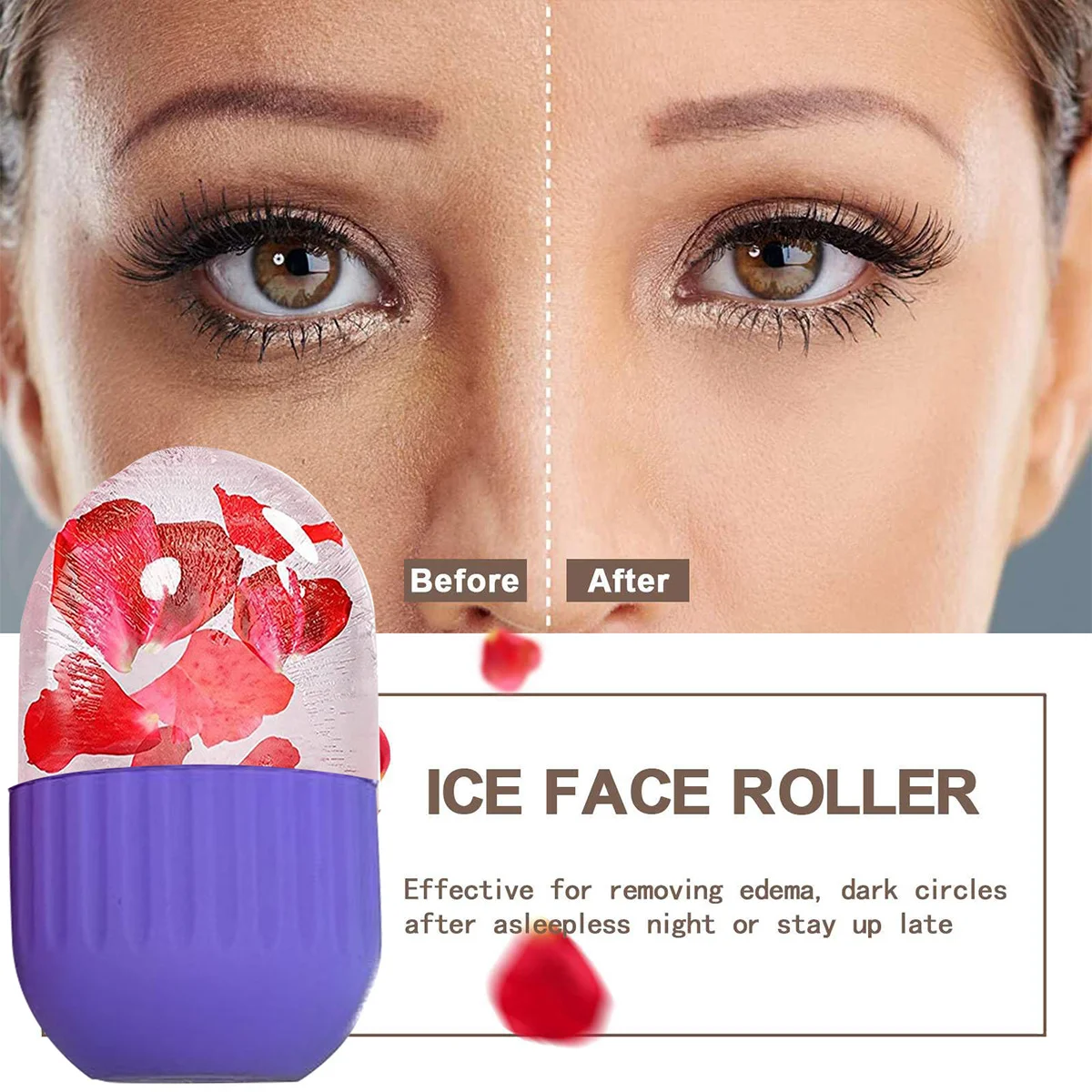 Ice Face Roller Facial Lifting Contouring Tools Silicone Ice Cube Trays Ice Globe Balls Eye Face Massager Beauty Skin Care Tools