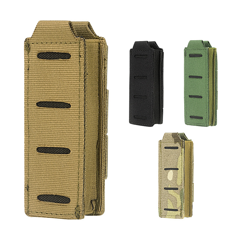 9MM Tactical Magazine Pouch 45APC 1000D Pullable Quick-pull Sleeve Pistol Mag Bag Holster Multi-functional Molle Accessory Bag
