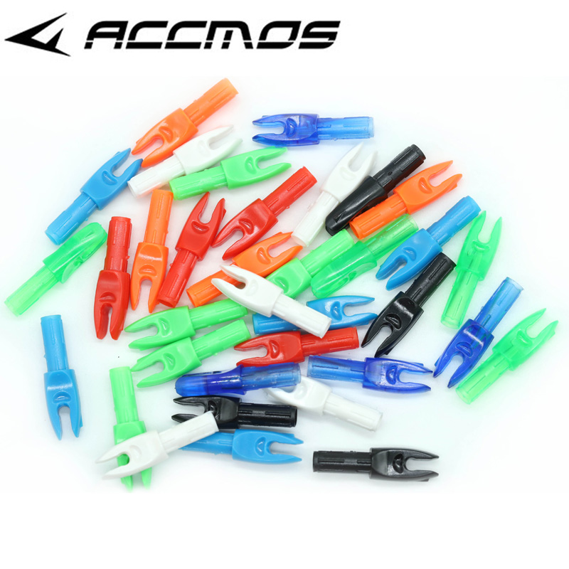 50pcs Archery  ID 5.2 mm Internal Arrow Nocks  For Carbon Fiberglass Arrow Accessory Hunting Shooting  Ends