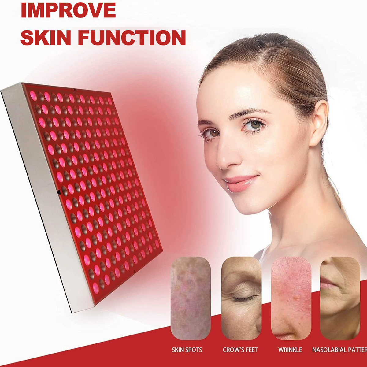 45w 660nm 850nm Smart Panel Skin Facial Led Red Light Body Beauty Tools