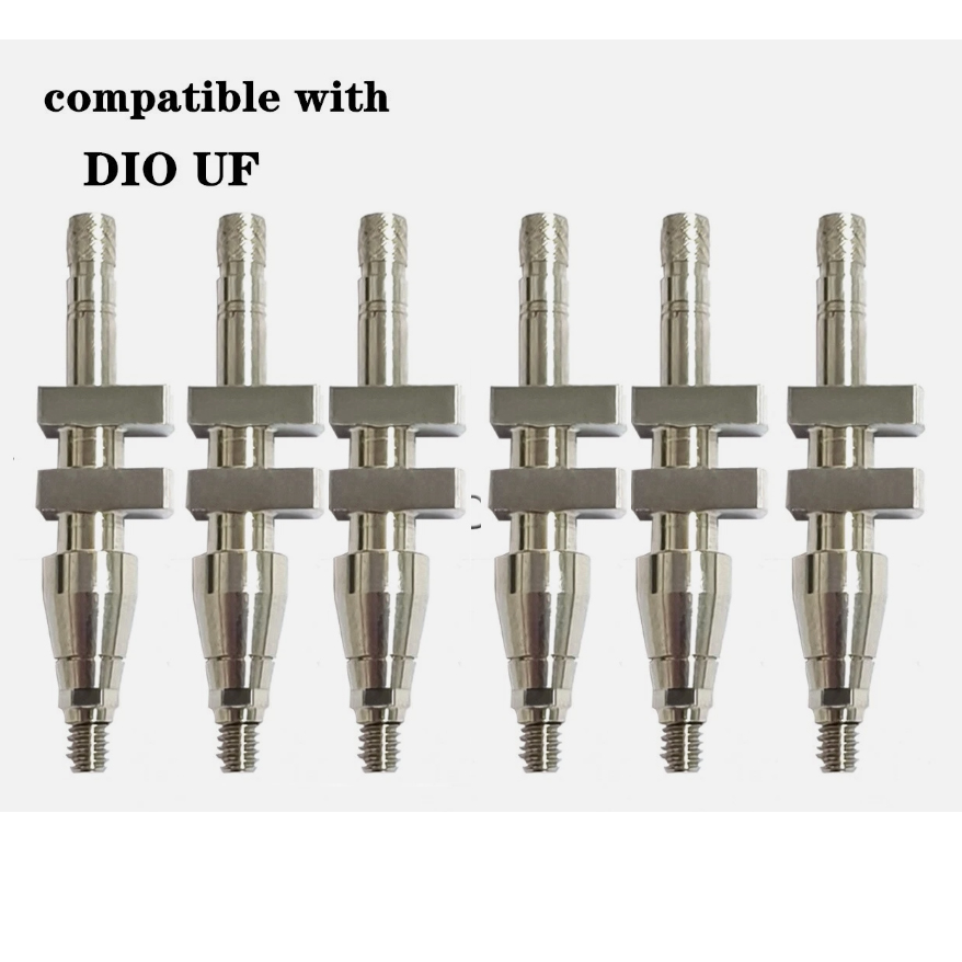 6pcs Titanium transfer Impression coping Open Tray Transfer fits to DIＯ UF II D4.0/4.5/5.5