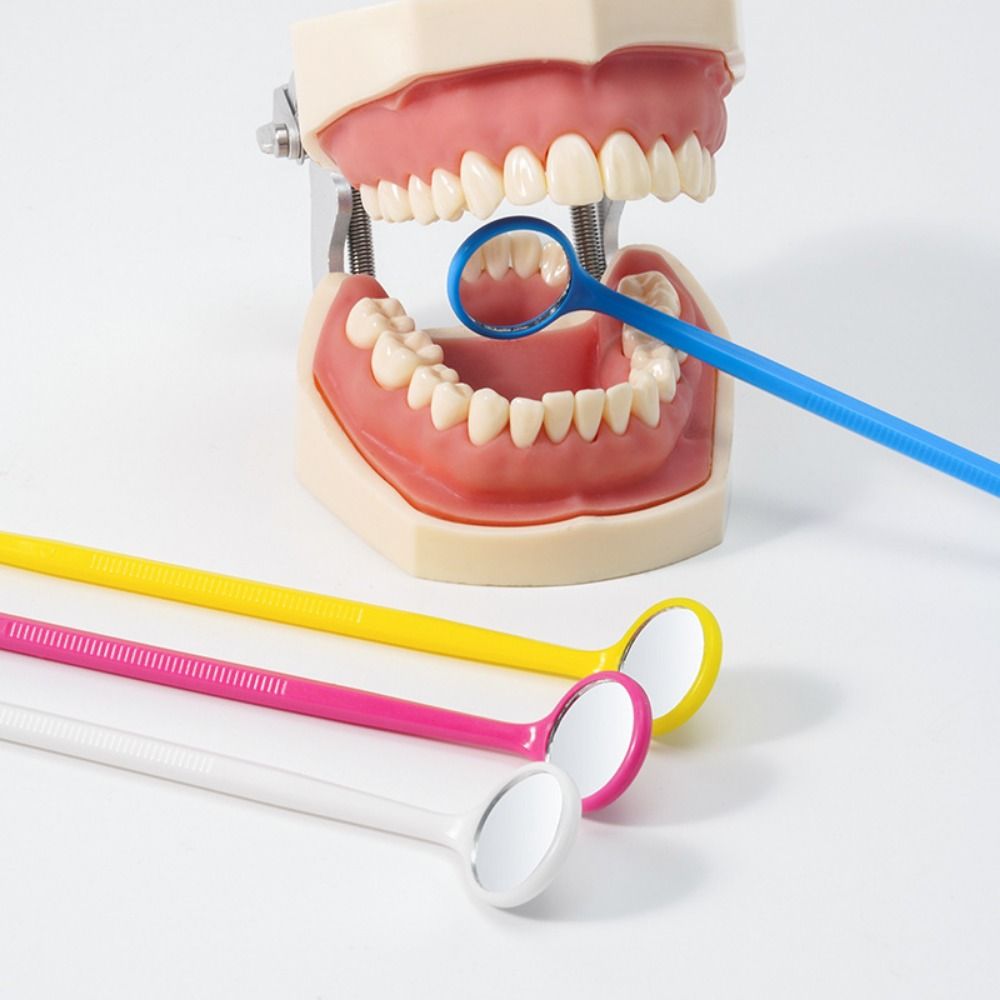 Easy Use Simple Disposable Mouth Mirror Non-slip Anti-fog Plastic Dental Tooth Mirror Safety Inspection Mirror Mouth