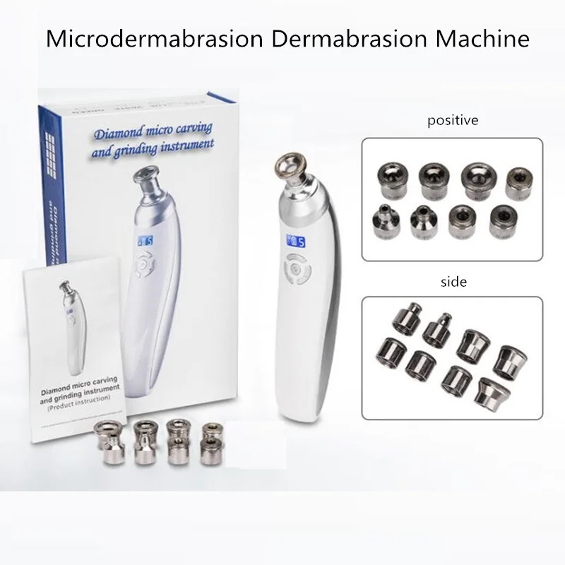 Handheld Diamond Microdermabrasion Machine Blackhead Removal Facial Skin Care Beauty Device Scar Acne Pore Peeling Device
