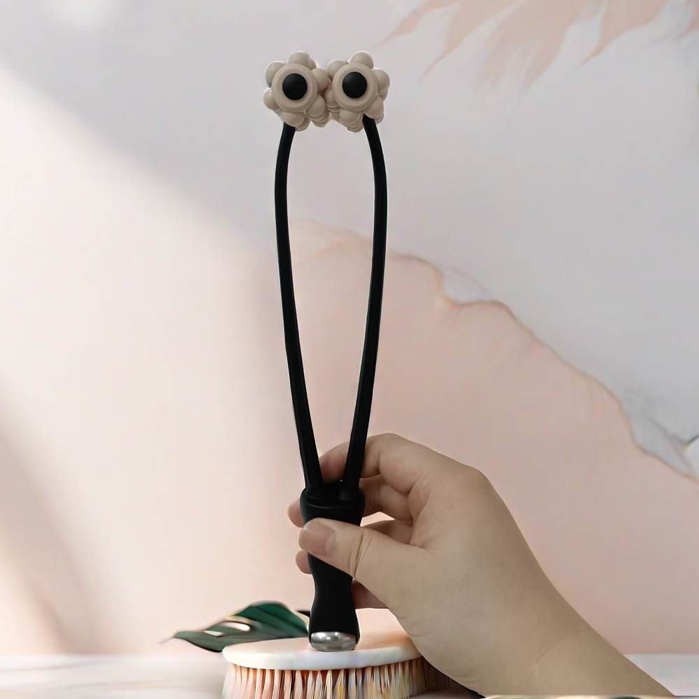 2-in-1 Facial Lifting Roller for Firming Wrinkles Skin Tightening V Jawline Sculpt Face Eye Massager Home Beauty Tools