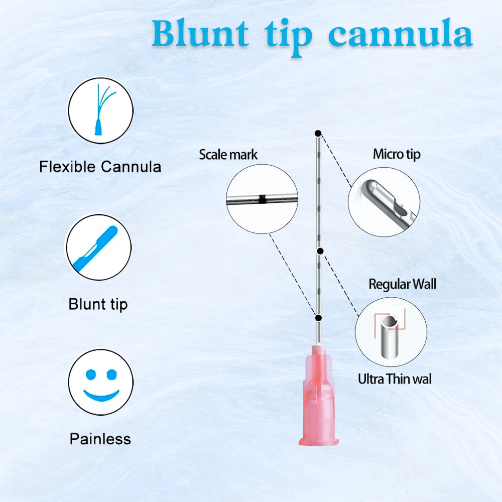 30pcs Micro Blunt Needle Canula 18G 20G 21G 22G 23G 25G 30G 14G 90MM Blunt Tip Cannula Needle For Filler Hyaluronic