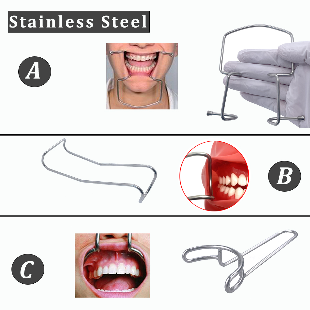 Autoclave Dental Mouth Expand Lip Retractor Intraoral Cheek Upper Lower Lip Retractor Mouths Openers Dental Products