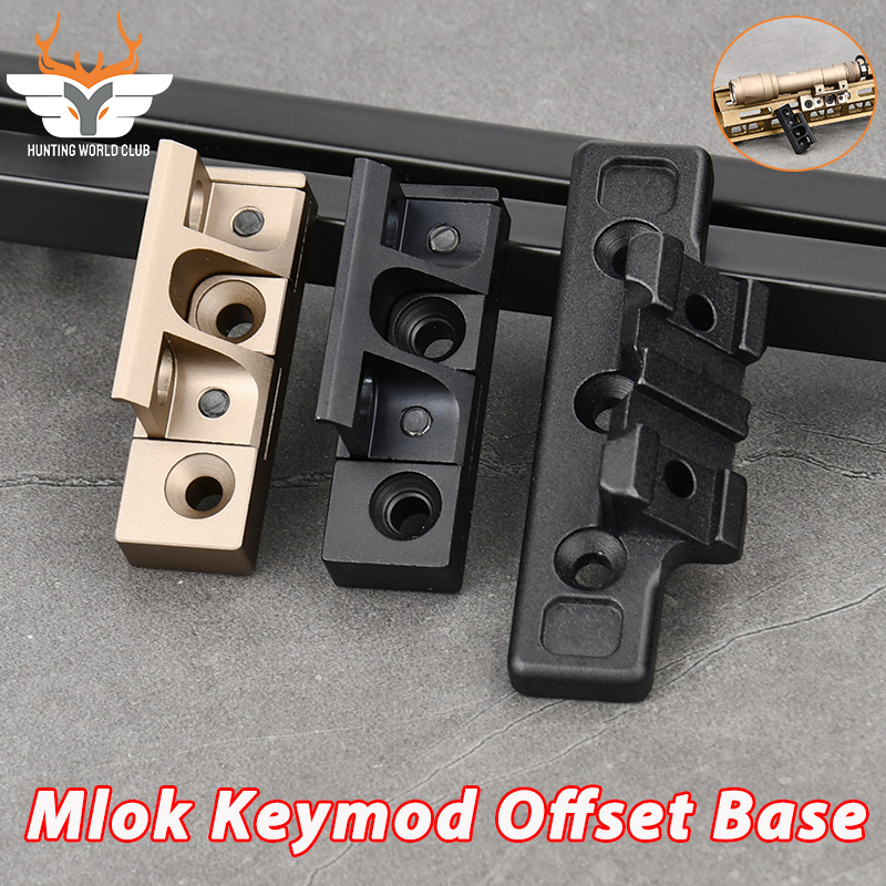 WADSN Tactical Surefir SF M600 M300 Scout Light Thorntail2 Weapon Flashlight Mount For Mlok Keymo Rail CNC Aluminum Alloy Metal