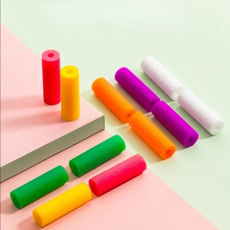 10Pcs Dental Stick Orthodontic Bite Aligner Chewies Silicone Teeth Stick Bite Tooth Chew Aligners (color Random)