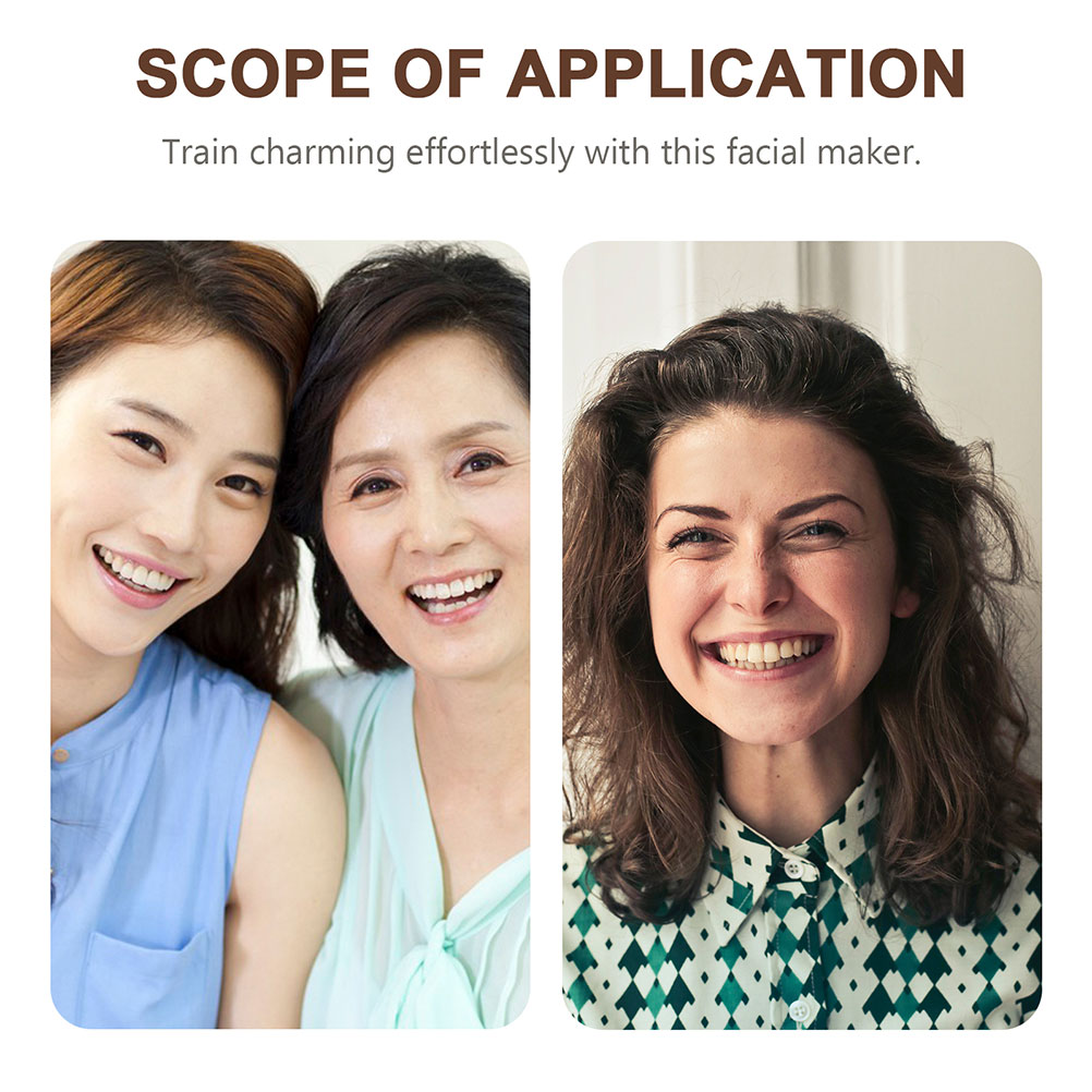 Facial Dimple Maker Trainer for Cheeks Alloy Face Muscle Exerciser Tool Smile Trainer Reusable Dimple for Women