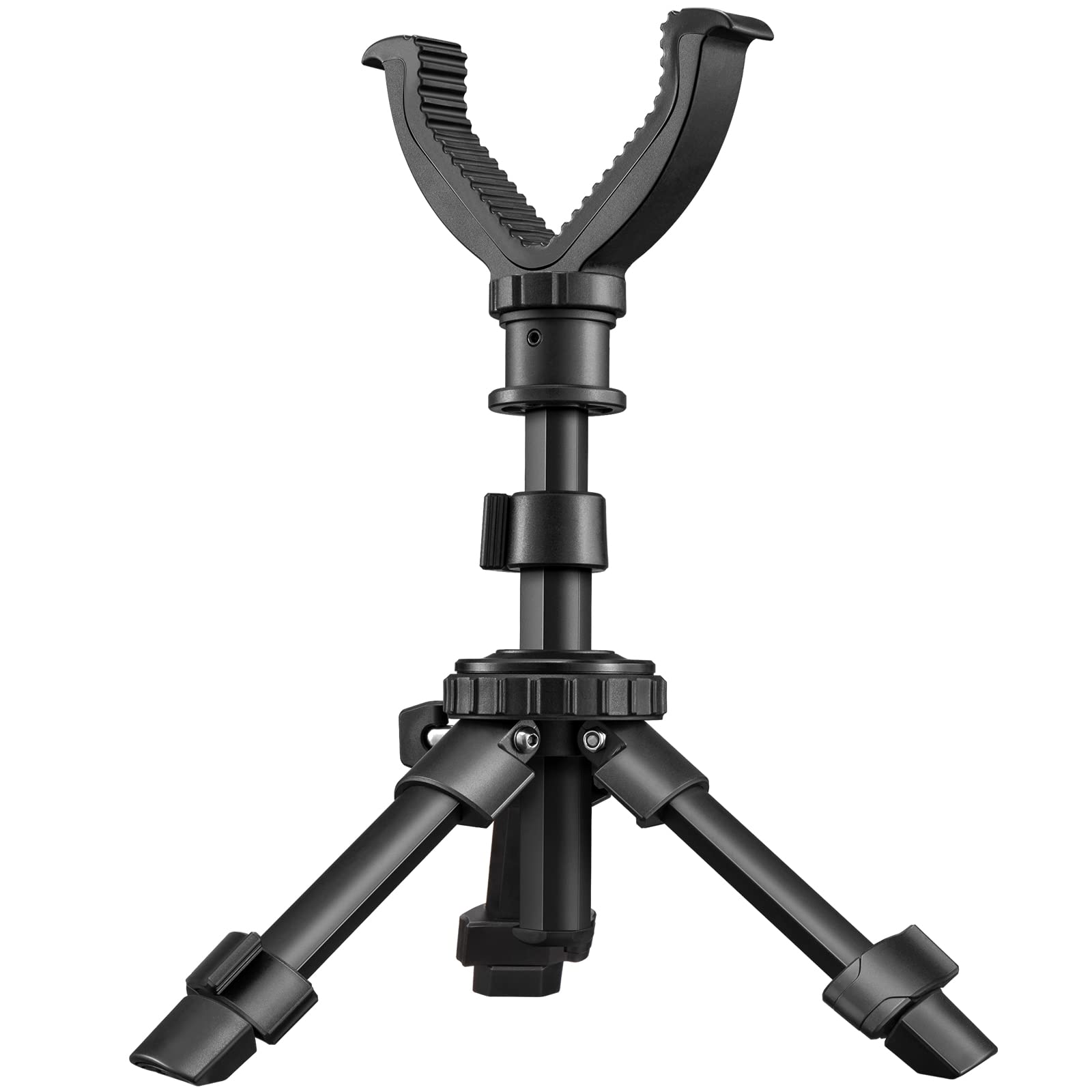 Rest Tripod Durable Adjustable Height 360 Degree Rotation V Yoke Stand Portable Aluminum Construction For Target Hunting