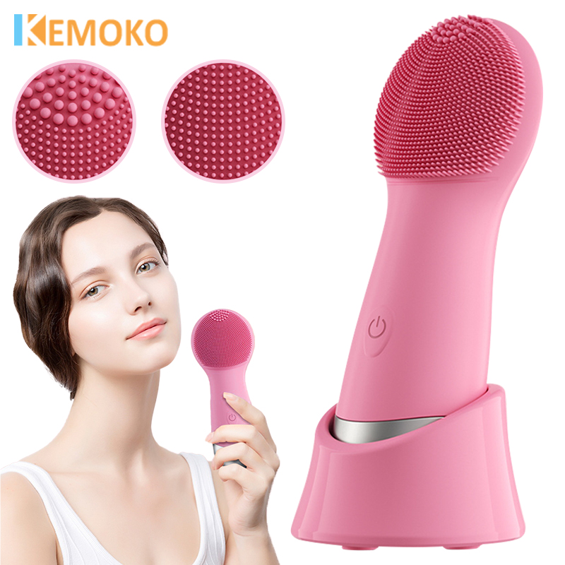Electric Sonic Waterproof Facial Cleansing Brush for Men & Women Rechargeable Exfoliating Face Scrubber Cleanser Brush Skin Care