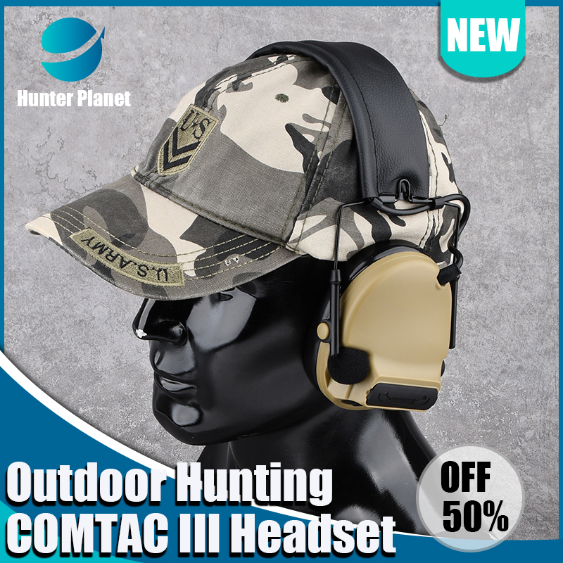 WADSN C3 Tactical Wireless Headset Active Pickup Noise Canceling NO Microphone For Outdoor Hunting Hearing Protection