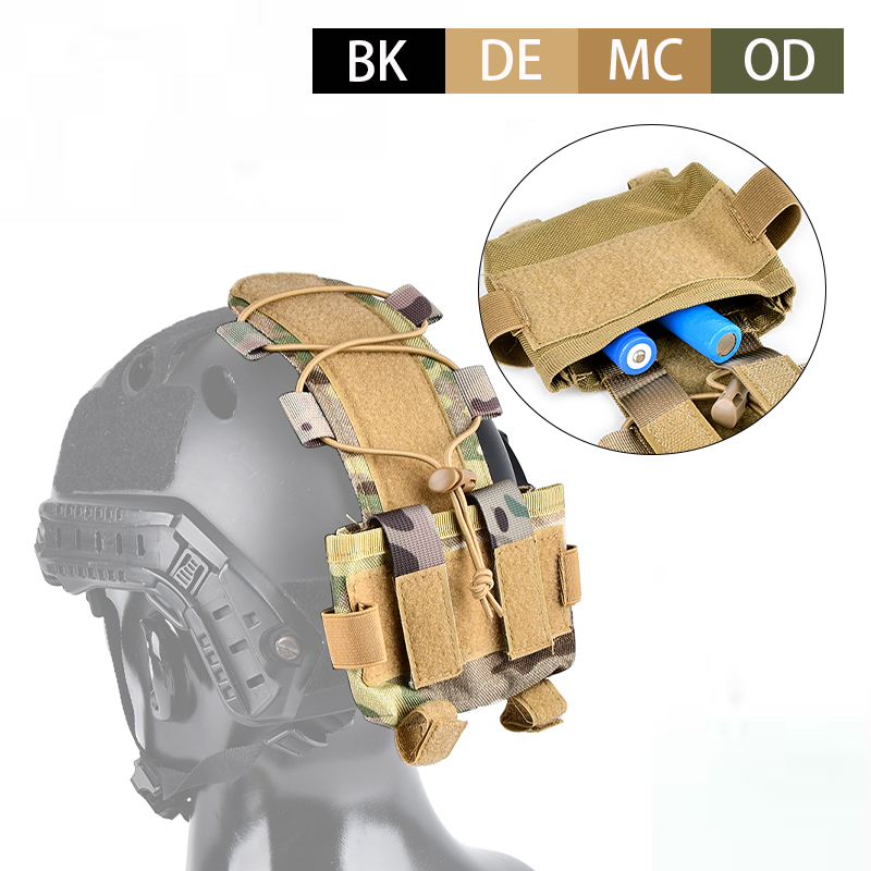 Tactical FAST Helmet Bttery Pouch Helmet Counterweight Pouch NVG Battery Box Storage Pouch