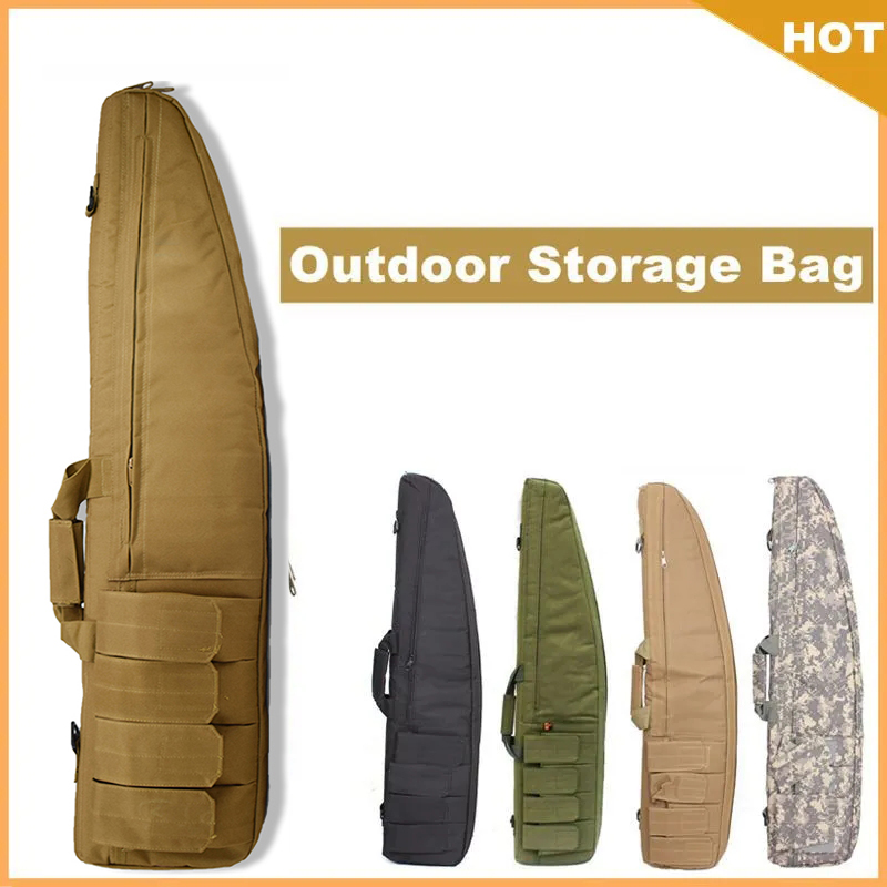 70cn 98cm 118cm Gun Molle Package Military Tactical Heavy Rifle Box Shoulder Sniper Airgun Leather Cover Hunting Accessories