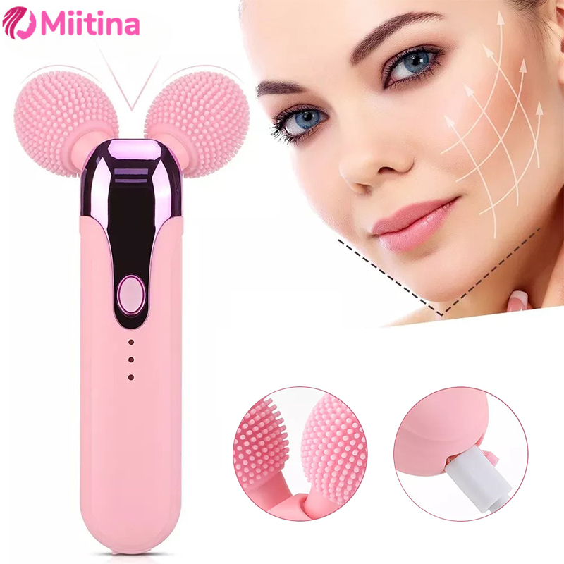 3D Roller Facial Massager V Shape Facial Lift Up Thin Face Shaping Muscle Relaxation Wrinkle Remove Tool 360 Rotate Beauty Stick