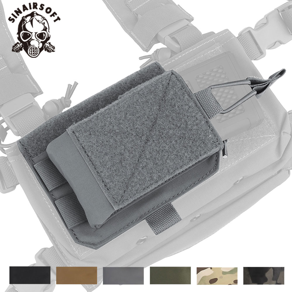 Tactical  MK4 5.56 Horizontal Magazine Pouch Hook Loop With Mag Insert Bungee Cord Retention  Hanging Hunting Vest Accessories