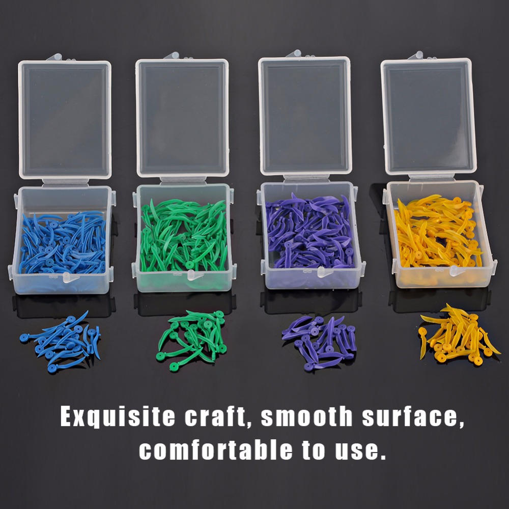 100 pcs Dental Disposable Wedge with Hole All 4 Sizes Dentist Materials Dentistry Insturment Dental Tools Teeth Wedge 4 Color