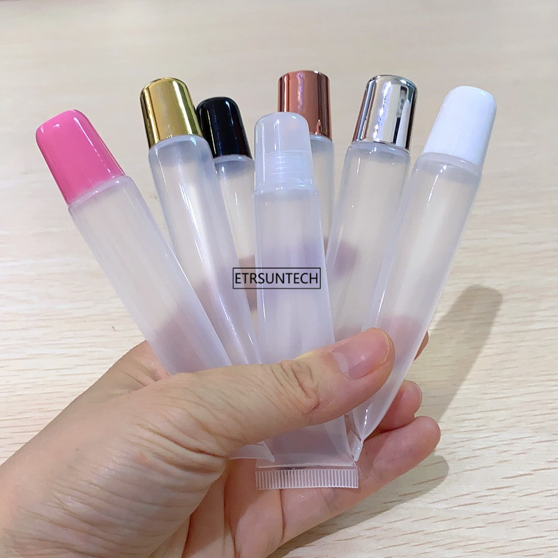 30/50PCS 10ml 15ml 20ml Empty Lipstick Tube,Lip Balm Soft Hose,Makeup Squeeze Sub-bottling,Clear Lip Gloss Container F606