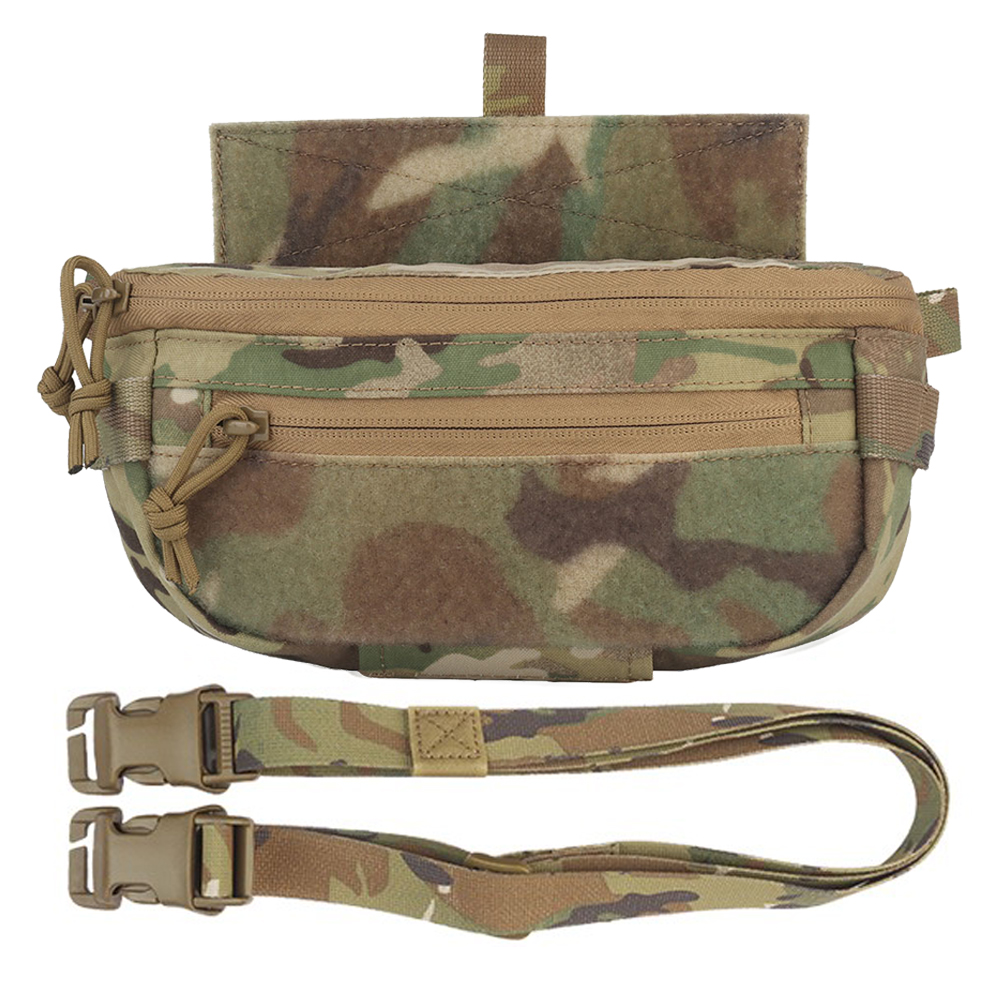 Tactical Plate Carrier Airsoft Hunting Vest Abdominal Drop Pouch Shoulder Bag Dual-Purpose for V5 JPC CPC LBT D3CR MK3 Storage