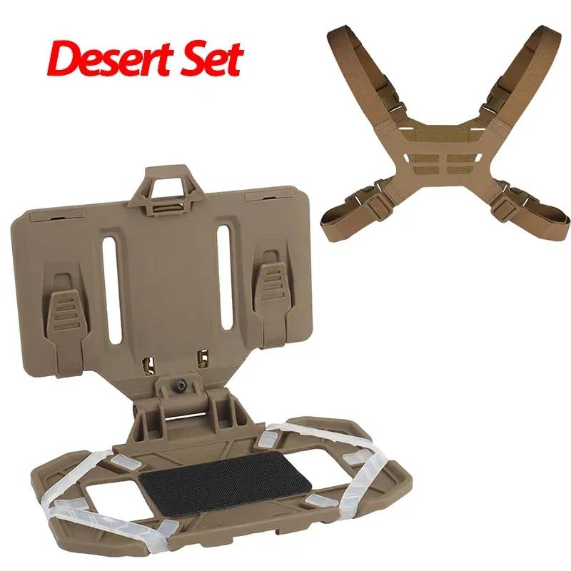 Tactical MOLLE Folding Navigation Board CS Airsoft Map Case Admin Panel Mobile Phone Holder for Screen Size 4.7-6.7in