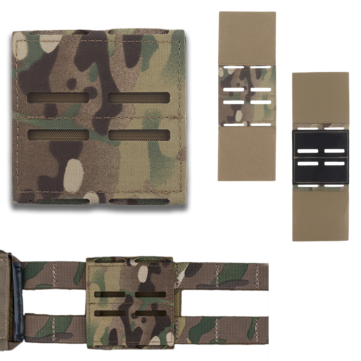 Tactical Belt Accessories Two Rows Molle Lightweight Hunting Waint Belt Mounting Combat Training Airsoft Men's Belt Gear