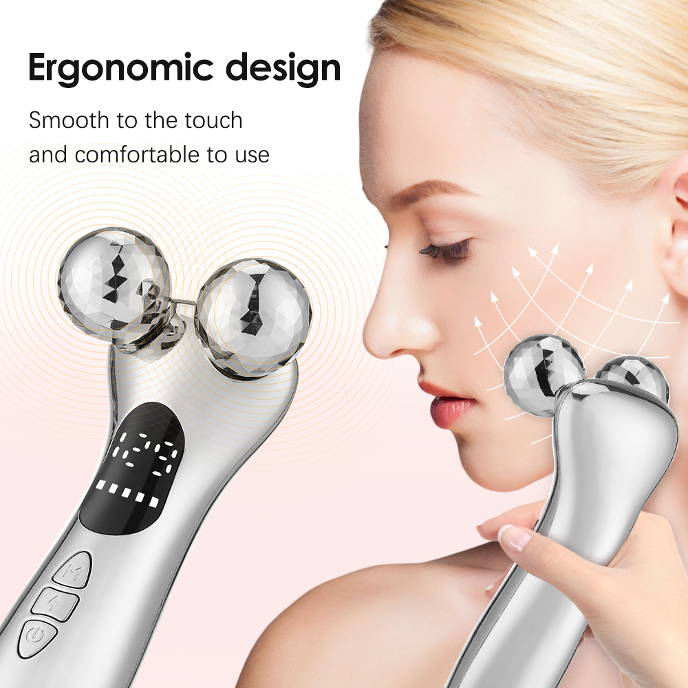 Face Neck Massager Micro-current Skin Rejuvenation Device Multifunction Firming and Lifting Skin Care Roller Massage Device