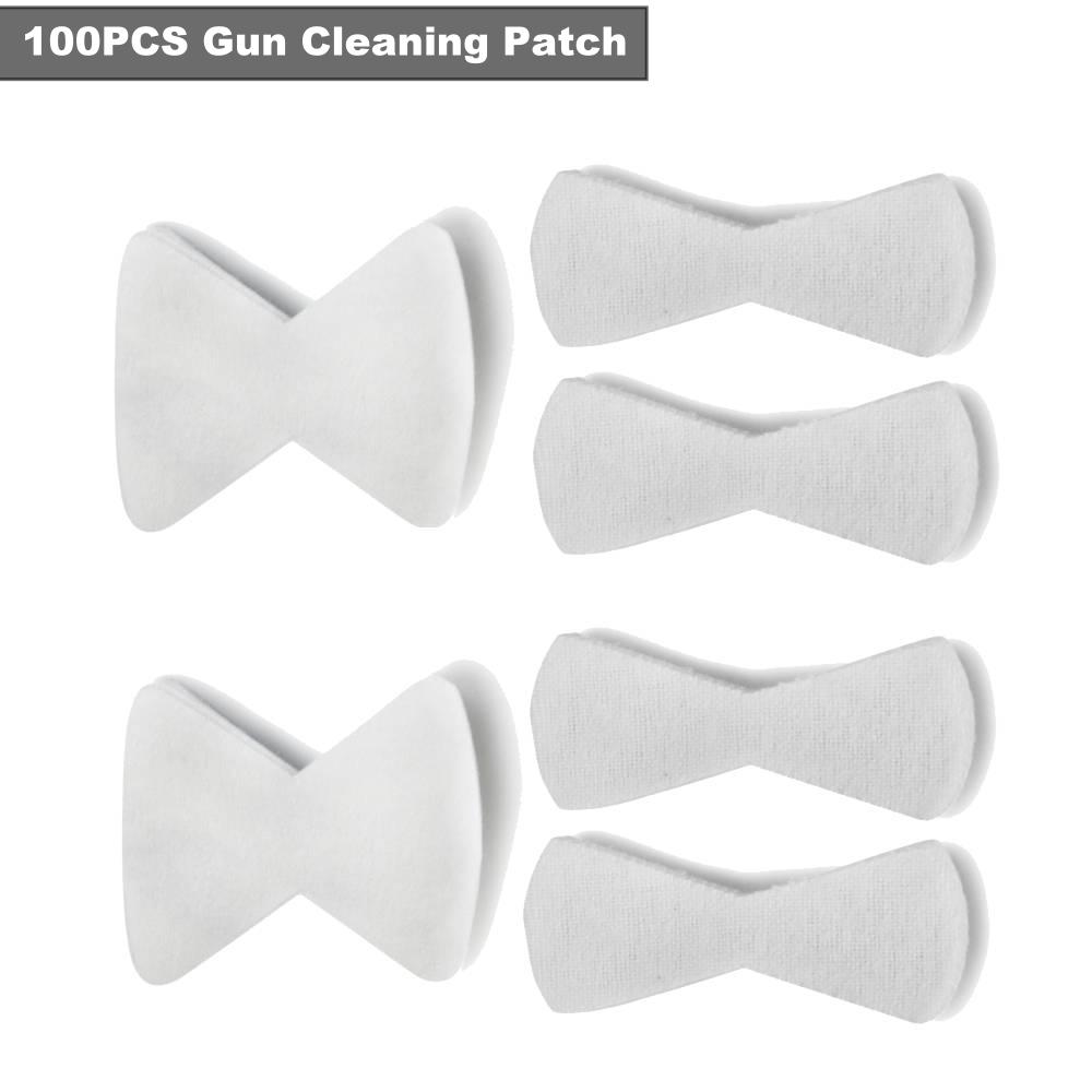 100pcs Gun Cleaning Patch Rifle Pistol Hunting Gun Accessories Fan-shaped Gun Cleaning Patch Highly Water Absorption Cotton