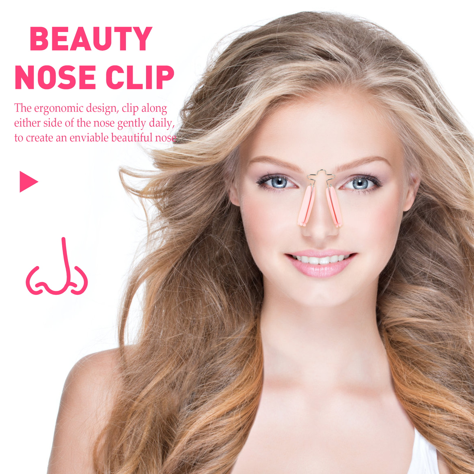 2 Pcs Nose Clip Lifter Lifting and Shaping Slimming Thin Reshaping Shaper Iron Thinning Slimmer up Device Corrector