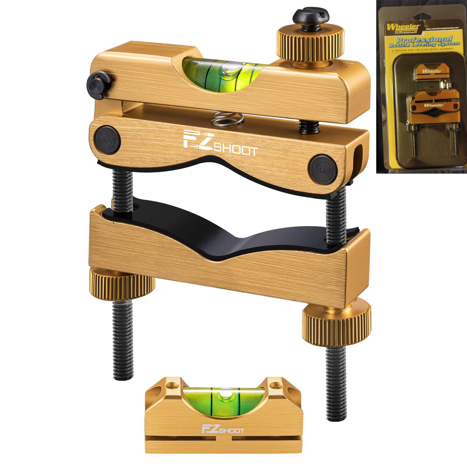 EZshoot Scope Leveling Kit with High-Precision Bubble Leveling System Compact Storage Case for Equipment and Maintenance