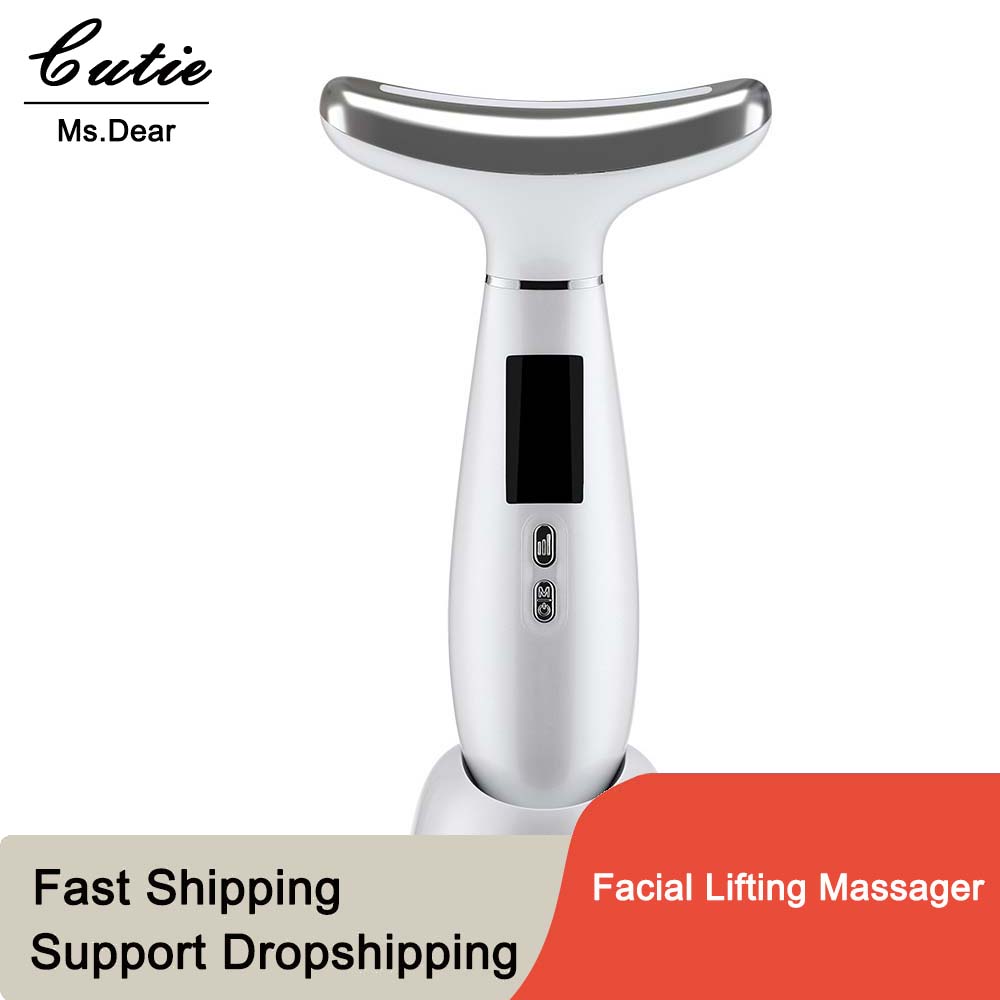 Facial Lifting Massager Double Chin Remover Ice Compress Neck Beauty Apparatus Dilutes Neck Lines Electric Anti Wrinkle Machine