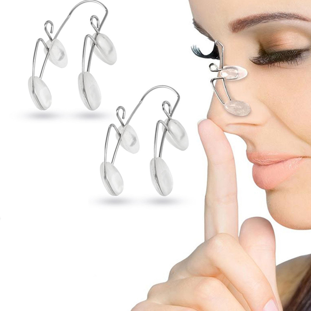 4Pcs Nose Shaper Clip Invisible Corrector Slimmer Lifter Straightener Beauty Tool Iron Material Breathing Enhancement