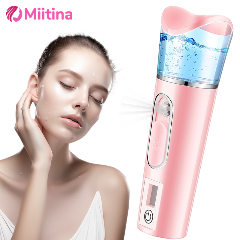 Mist Sprayer Handheld Nano Beauty Instrument Rechargeable Humidifier Nebulizer Portable Hydrating Women Beauty Water Skin Care